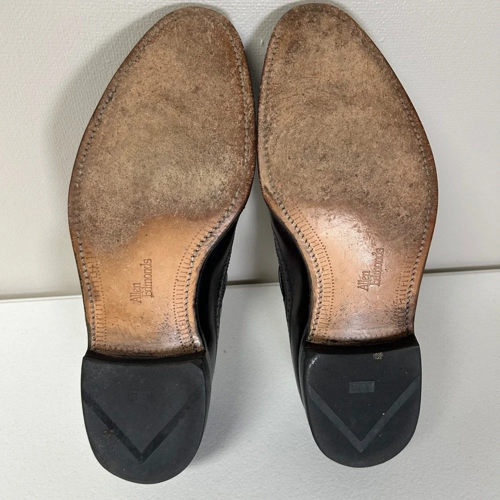 Allen Edmonds Arlington Loafers Mens 9 B Burgundy Wingtip Tassel‎ Kiltie 88411